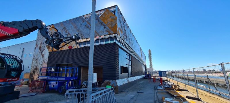 Cladding and facade installation at London City Airport